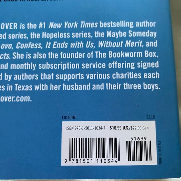 November 9 by Colleen Hoover - Picture 3 of 3